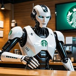 Starbucks Naver Robot Çalışan