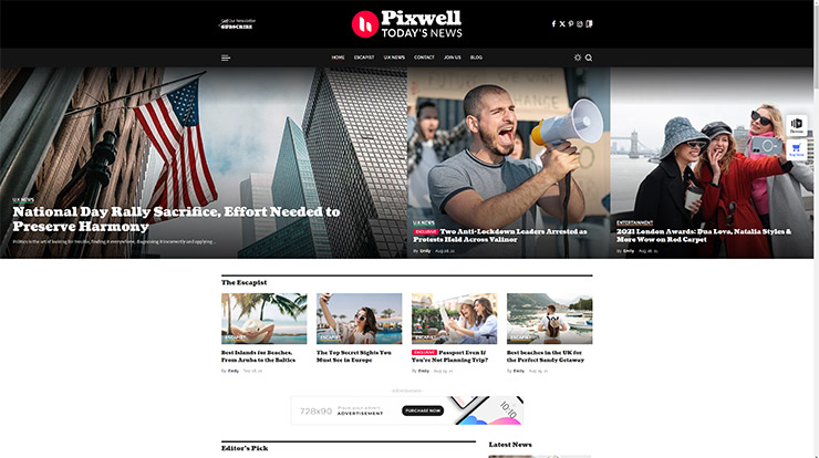 Pixwell-Magazine WordPress Theme